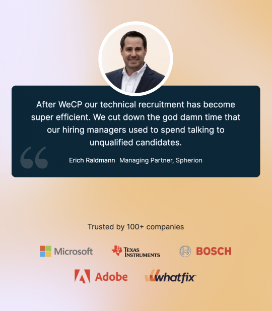 Customers like WeCP